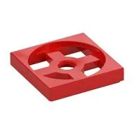 Turntable 2 x 2 Plate, Base, Red
