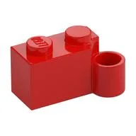 Hinge Brick 1 x 4 [Lower], Red