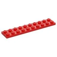 Plate 2 x 10, Red