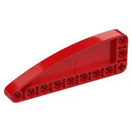 Technic Beam 9 x 3 L-Shape with Quarter Ellipse Thick, Red