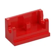Hinge Brick 1 x 2 Base, Red