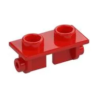 Hinge Brick 1 x 2 Top Plate Thin, Red