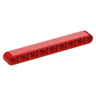Technic Beam 1 x 9 Thick, Red