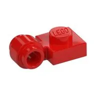 Plate Special 1 x 1 with Clip Light, Bar Hole [Thick Ring], Red