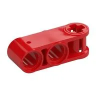 Technic Axle and Pin Connector Perpendicular 3L with 2 Pin Holes, Red