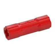 Technic Driving Ring Connector Smooth [2 rounded and 2 flat side walls], Red