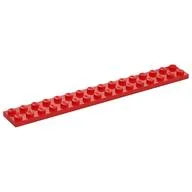 Plate 2 x 16, Red