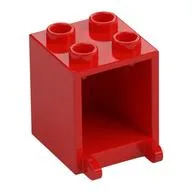 Box 2 x 2 x 2 [Hollow Studs], Red