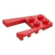 Wedge Plate 4 x 4 with 2 x 2 Cutout, Red