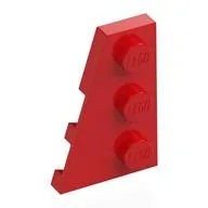 Wedge Plate 3 x 2 Left, Red