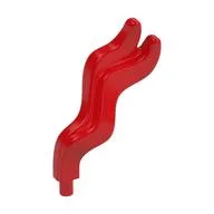 Headwear Accessory Bandana Tassel with Pin, Red
