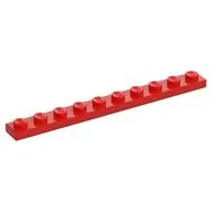 Plate 1 x 10, Red