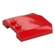 Brick Wedged, Curved Triple 4 x 4 x 2/3, 2 Studs, Red