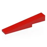 Brick Sloped 1 x 6 x 1 with 1 x 2 x 1/3 Cutout, Red