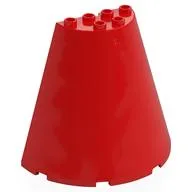 Cone Half 8 x 4 x 6, Red