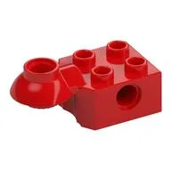 Technic Brick Special 2 x 2 with Pin Hole, Rotation Joint Ball Half [Horizontal Top], Red