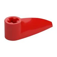 Technic Tooth 1 x 3 with Axle Hole [Hollow Underside], Red
