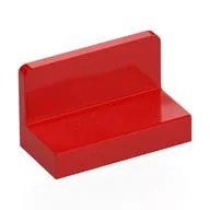 Panel 1 x 2 x 1 [Rounded Corners], Red