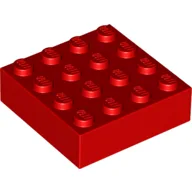 Brick Magnet, 4 x 4, Red