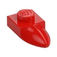 Plate Special 1 x 1 with Tooth, Red