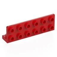 Bracket 1 x 6 - 2 x 6 Inverted, Red