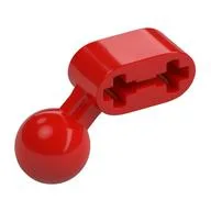 Technic Beam 1 x 2 with Ball Joint Angled, Red