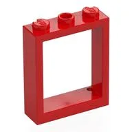 Window Frame 1 x 3 x 3, Red