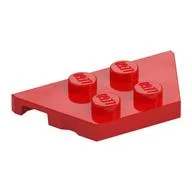 Wedge Plate 2 x 4, Red