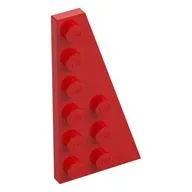 Wedge Plate 6 x 3 Right, Red