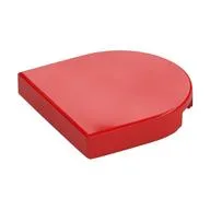 Tile Round 2 x 2 Half Circle, Red