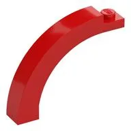 Brick Arch 1 x 5 x 3 1/3 Curved Top, Red