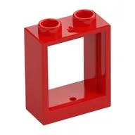 Window 1 x 2 x 2 Flat Front, Red