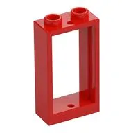 Window 1 x 2 x 3 Flat Front, Red