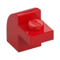 Brick Curved 1 x 2 x 1 1/3 with Curved Top, Red