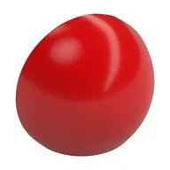 Dome Hemisphere 2 x 2 with Cutout, Red