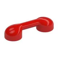Bar 1 x 3 (Radio Handle, Phone Handset), Red