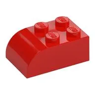Brick Curved 2 x 3, Red