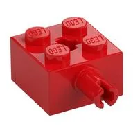 Brick Special 2 x 2 with Pin and Axle Hole, Red