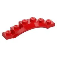 Wheel Arch, Mudguard, 1 1/2 x 6 x 1 [Arch Extended], Red