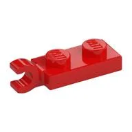 Plate Special 1 x 2 with Clip Horizontal on End, Red