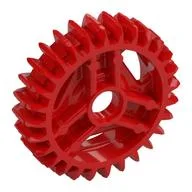 Differential Gear - 28 Tooth with Round Axle Hole, Red
