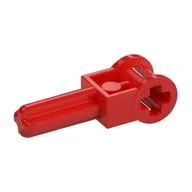Technic Axle 1.5 with Perpendicular Axle Connector (Technic Pole Reverser Handle), Red
