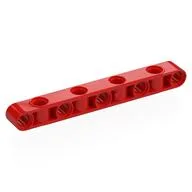 Technic Beam 1 x 9 Thick with Alternating Holes, Red