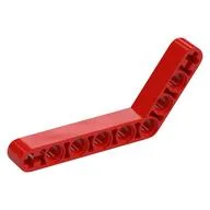 Technic Beam 1 x 9 Bent (6 - 4) Thick, Red
