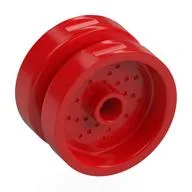 Wheel 18 x 12 with Pin Hole and Stud, Red
