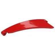 Technic Panel Curved 5 x 13 x 2 Tapered, Left #50, Red