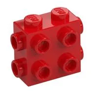 Brick Special 1 x 2 x 1 2/3 with 8 Studs on 3 Sides, Red