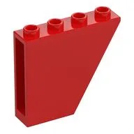 Brick Sloped Inverted 60° 1 x 4 x 3, Red