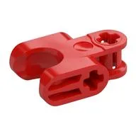 Technic Axle Connector 2 x 3 with Ball Socket, Closed Sides, Red