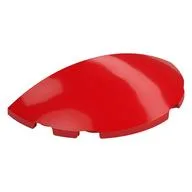 Brick Round 3 x 6 Half Circle, Red